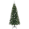 Kunstig juletre med 300 LED med stativ grønn 210 cm PE og PVC