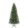 Kunstig juletre med 300 LED med stativ grønn 210 cm PE og PVC