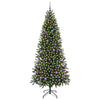 Kunstig juletre med 300 LED med stativ grønn 210 cm PE og PVC