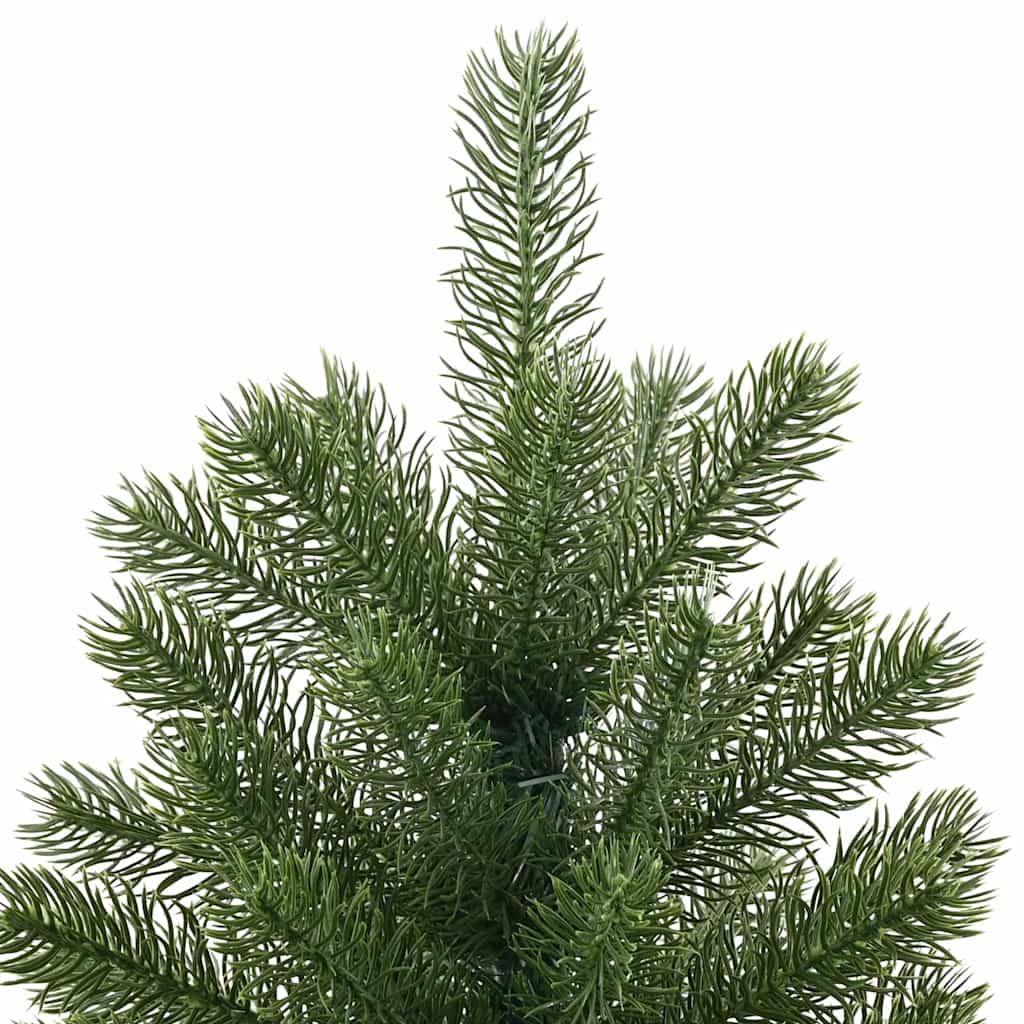 Kunstig juletre med 300 LED med stativ grønn 240 cm PE og PVC