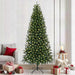 Kunstig juletre med 300 LED med stativ grønn 240 cm PE og PVC