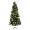 Kunstig juletre med 300 LED med stativ grønn 240 cm PE og PVC