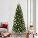 Kunstig juletre med 300 LED med stativ grønn 240 cm PE og PVC