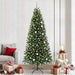 Kunstig juletre med 300 LED med stativ grønn 240 cm PE og PVC