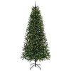 Kunstig juletre med 300 LED med stativ grønn 240 cm PE og PVC