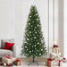Kunstig juletre med 300 LED med stativ grønn 240 cm PE og PVC