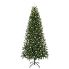 Kunstig juletre med 300 LED med stativ grønn 240 cm PE og PVC