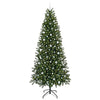Kunstig juletre med 300 LED med stativ grønn 240 cm PE og PVC