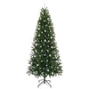 Kunstig juletre med 300 LED med stativ grønn 240 cm PE og PVC