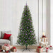 Kunstig juletre med 300 LED med stativ grønn 240 cm PE og PVC