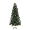 Kunstig juletre med 300 LED med stativ grønn 240 cm PE og PVC