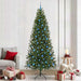 Kunstig juletre med 300 LED med stativ grønn 240 cm PE og PVC