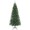 Kunstig juletre med 300 LED med stativ grønn 240 cm PE og PVC