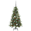 Kunstig sammensatt juletre med 150 LED grønn 120 cm PE og PVC