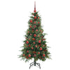 Kunstig sammensatt juletre med 150 LED grønn 120 cm PE og PVC