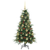 Kunstig sammensatt juletre med 150 LED grønn 120 cm PE og PVC