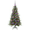 Kunstig sammensatt juletre med 150 LED grønn 120 cm PE og PVC