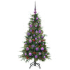 Kunstig sammensatt juletre med 150 LED grønn 120 cm PE og PVC