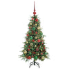 Kunstig sammensatt juletre med 150 LED grønn 120 cm PE og PVC