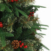 Kunstig sammensatt juletre med 150 LED grønn 150 cm PE og PVC