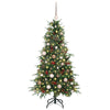 Kunstig sammensatt juletre med 150 LED grønn 150 cm PE og PVC
