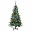 Kunstig sammensatt juletre med 150 LED grønn 150 cm PE og PVC