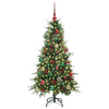 Kunstig sammensatt juletre med 150 LED grønn 150 cm PE og PVC