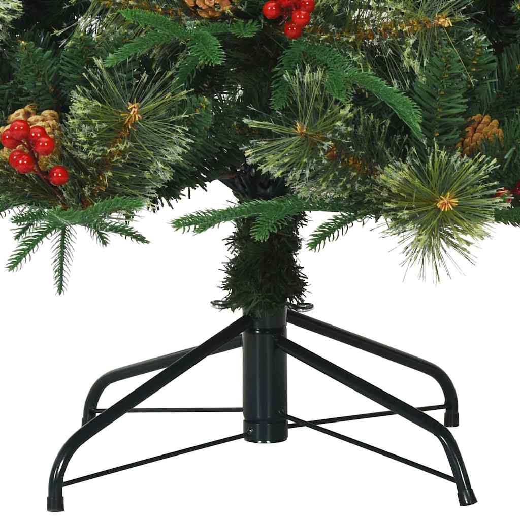 Kunstig sammensatt juletre med 300 LED grønn 180 cm PE og PVC