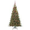 Kunstig sammensatt juletre med 300 LED grønn 180 cm PE og PVC