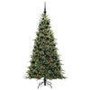 Kunstig sammensatt juletre med 300 LED grønn 180 cm PE og PVC