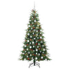 Kunstig sammensatt juletre med 300 LED grønn 180 cm PE og PVC
