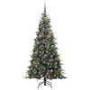 Kunstig sammensatt juletre med 300 LED grønn 180 cm PE og PVC