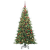 Kunstig sammensatt juletre med 300 LED grønn 180 cm PE og PVC