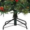 Kunstig sammensatt juletre med 300 LED grønn 210 cm PE og PVC