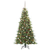 Kunstig sammensatt juletre med 300 LED grønn 210 cm PE og PVC
