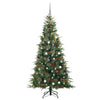 Kunstig sammensatt juletre med 300 LED grønn 210 cm PE og PVC