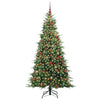 Kunstig sammensatt juletre med 300 LED grønn 210 cm PE og PVC
