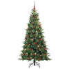 Kunstig sammensatt juletre med 300 LED grønn 210 cm PE og PVC