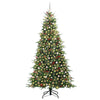 Kunstig sammensatt juletre med 300 LED grønn 240 cm PE og PVC