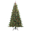 Kunstig sammensatt juletre med 300 LED grønn 240 cm PE og PVC
