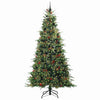 Kunstig sammensatt juletre med 300 LED grønn 240 cm PE og PVC