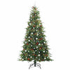 Kunstig sammensatt juletre med 300 LED grønn 240 cm PE og PVC