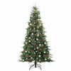 Kunstig sammensatt juletre med 300 LED grønn 240 cm PE og PVC