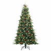 Kunstig sammensatt juletre med 300 LED grønn 240 cm PE og PVC
