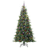 Kunstig sammensatt juletre med 300 LED grønn 240 cm PE og PVC