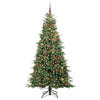 Kunstig sammensatt juletre med 300 LED grønn 240 cm PE og PVC