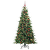 Kunstig sammensatt juletre med 300 LED grønn 240 cm PE og PVC