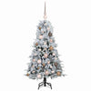 Kunstig sammensatt juletre med 150 LED grønn 120 cm PE og PVC