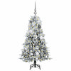 Kunstig sammensatt juletre med 150 LED grønn 120 cm PE og PVC