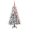 Kunstig sammensatt juletre med 150 LED grønn 120 cm PE og PVC